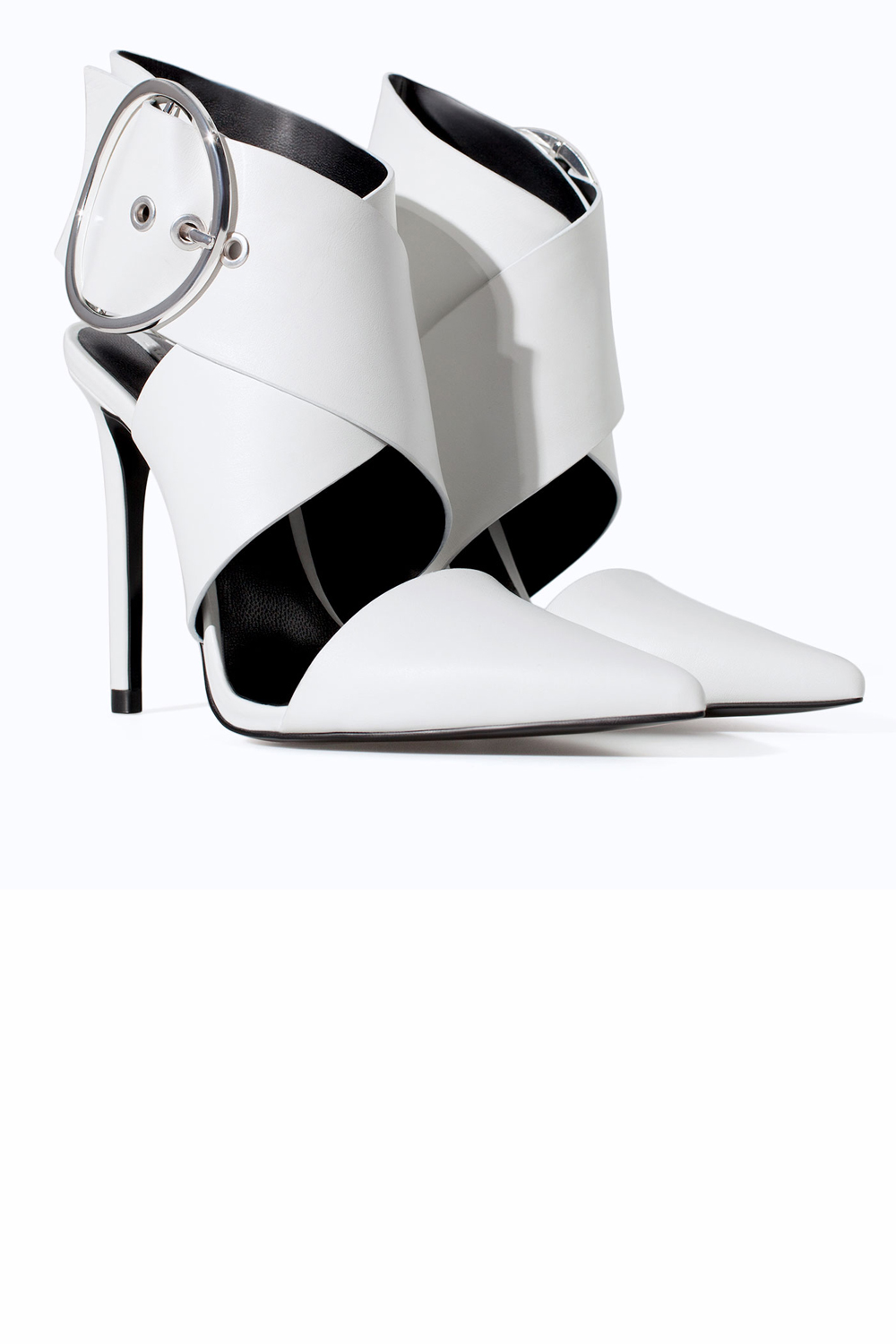 Zara Leather Buckled Heels, £69.99 Zara Leather Buckled Heels, £69.99