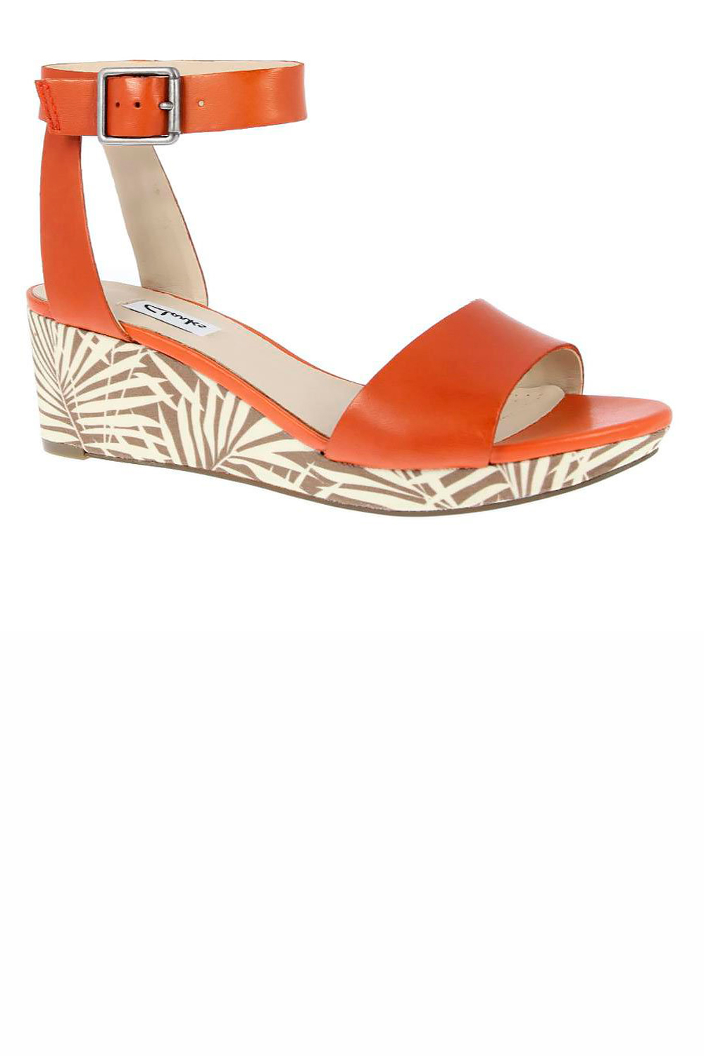 Clarks Orange Leather Sandals, £49.99 Clarks Orange Leather Sandals, £49.99
