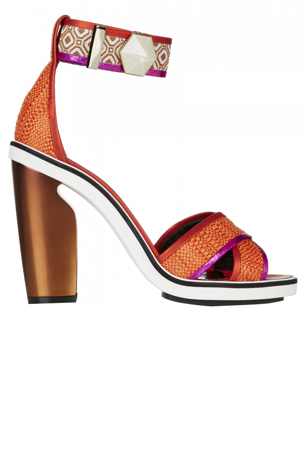 Nicholas Kirkwood Orange Raffia Heels Nicholas Kirkwood Orange Raffia Heels