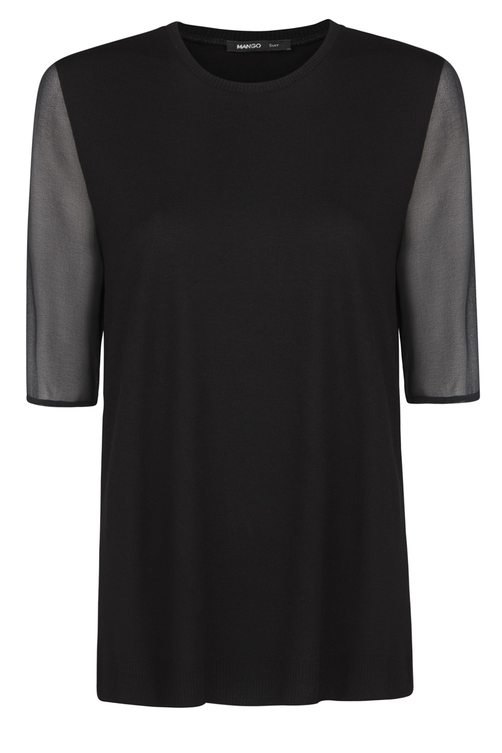 Mango Chiffon Sleeve T-Shirt Mango Chiffon Sleeve T-Shirt