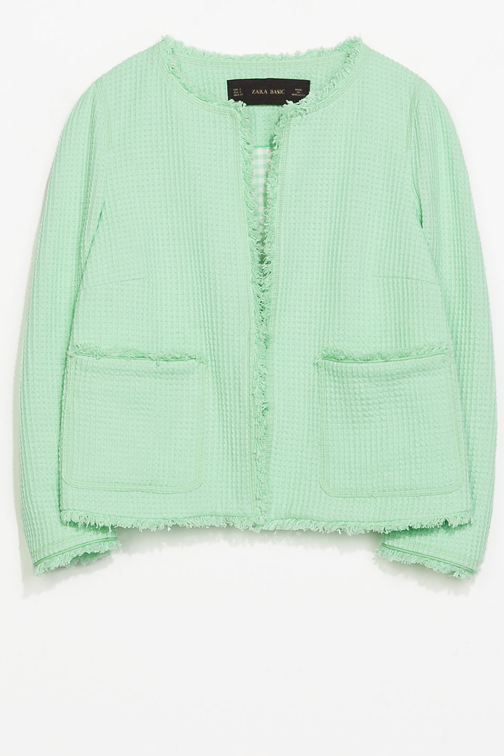 Zara Frayed Structured Jacket Zara Frayed Structured Jacket