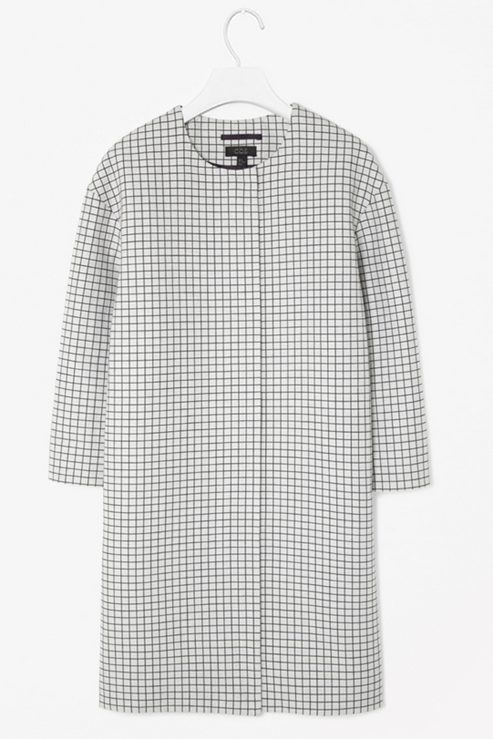 Cos Checked Jacquard Coat Cos Checked Jacquard Coat