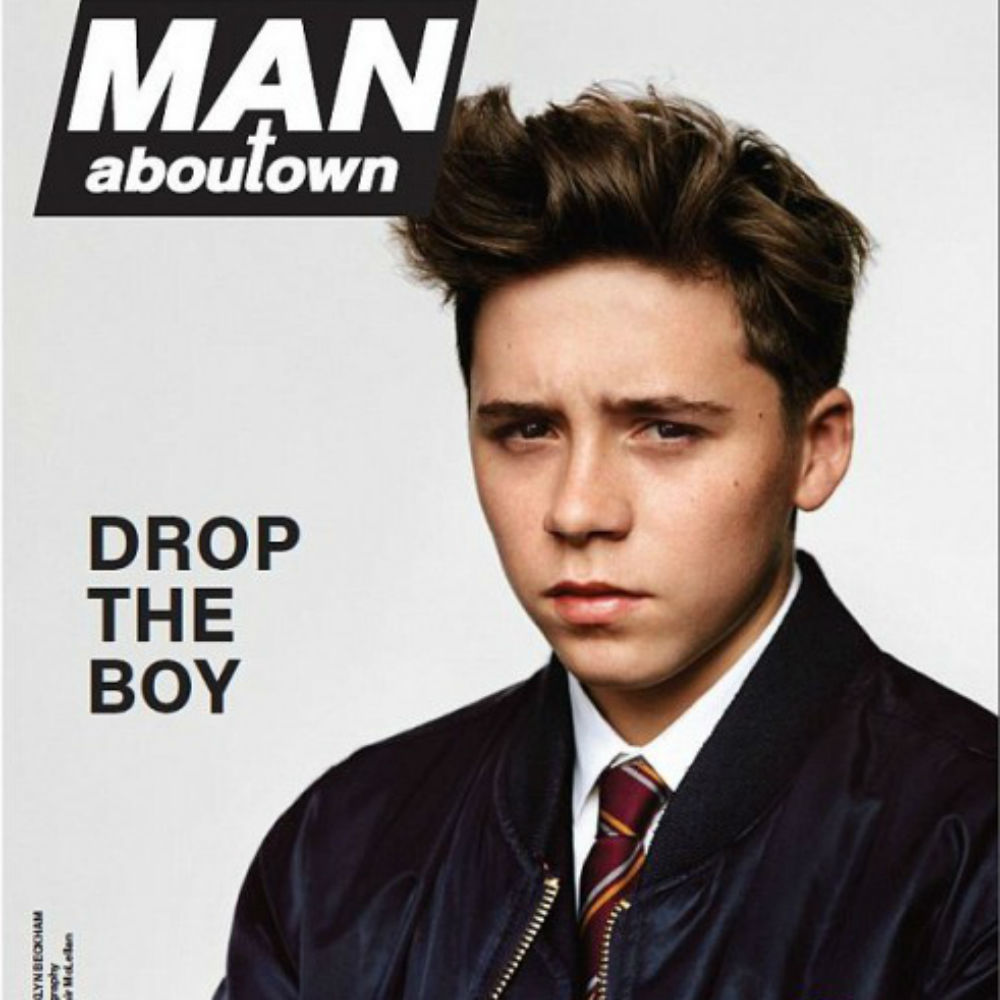 Brooklyn Beckham modelling debut, Man About Town magazine cover
