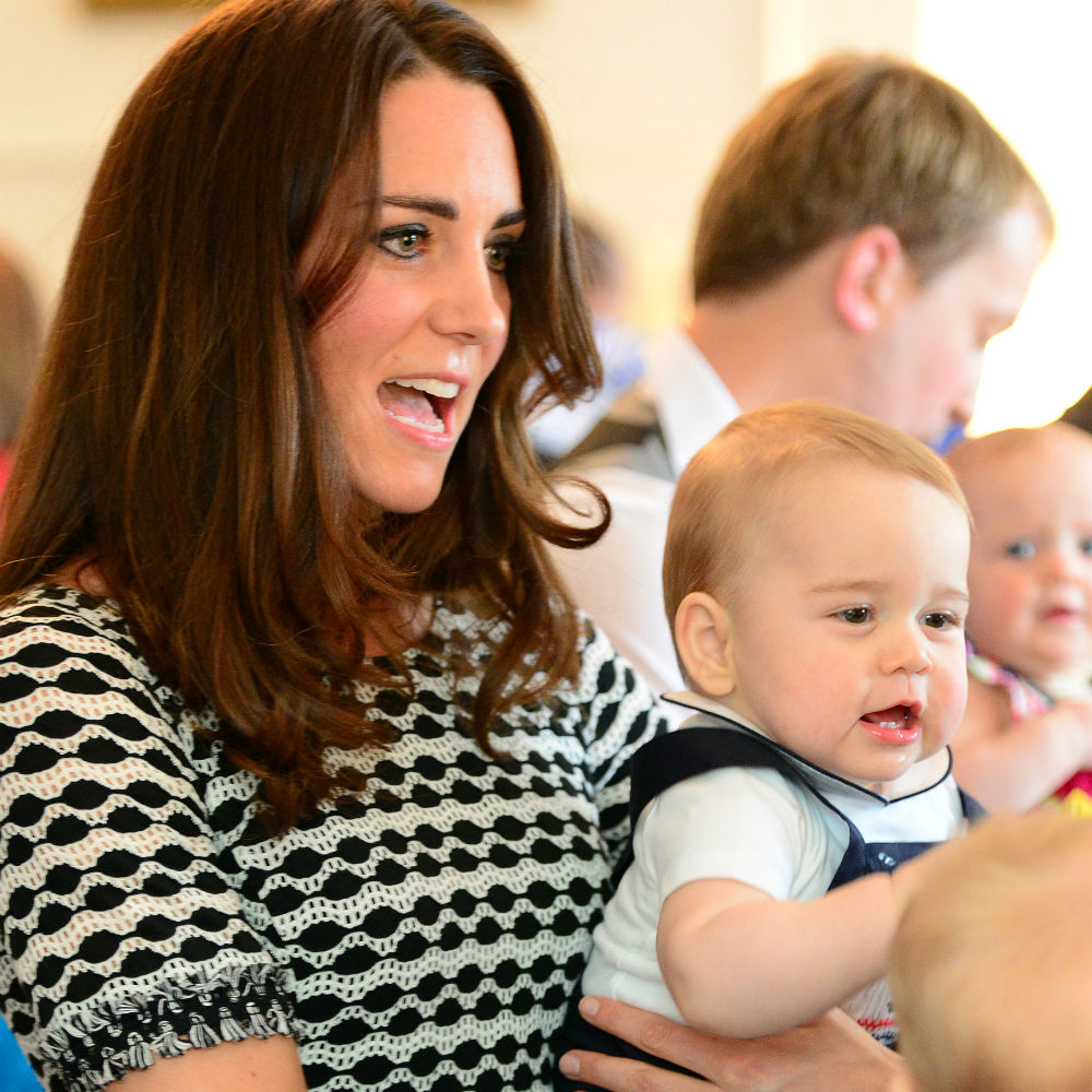 Kate Middleton and Prince George in New Zealand