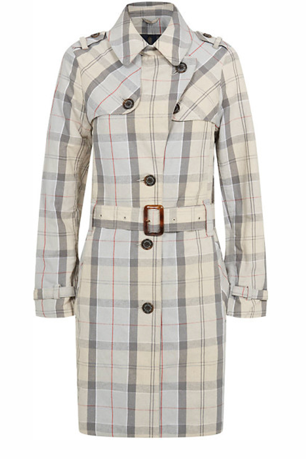 Barbour Check Trench Coat Barbour Check Trench Coat