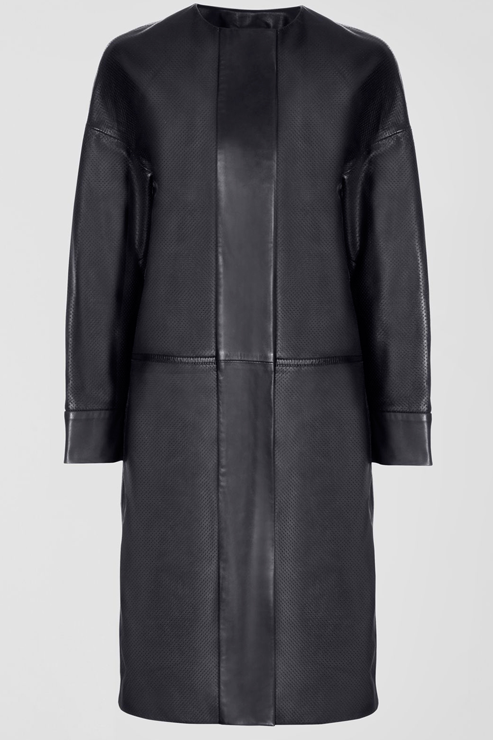 Jaeger Limited Edition Leather Perforated Coat Jaeger Limited Edition Leather Perforated Coat