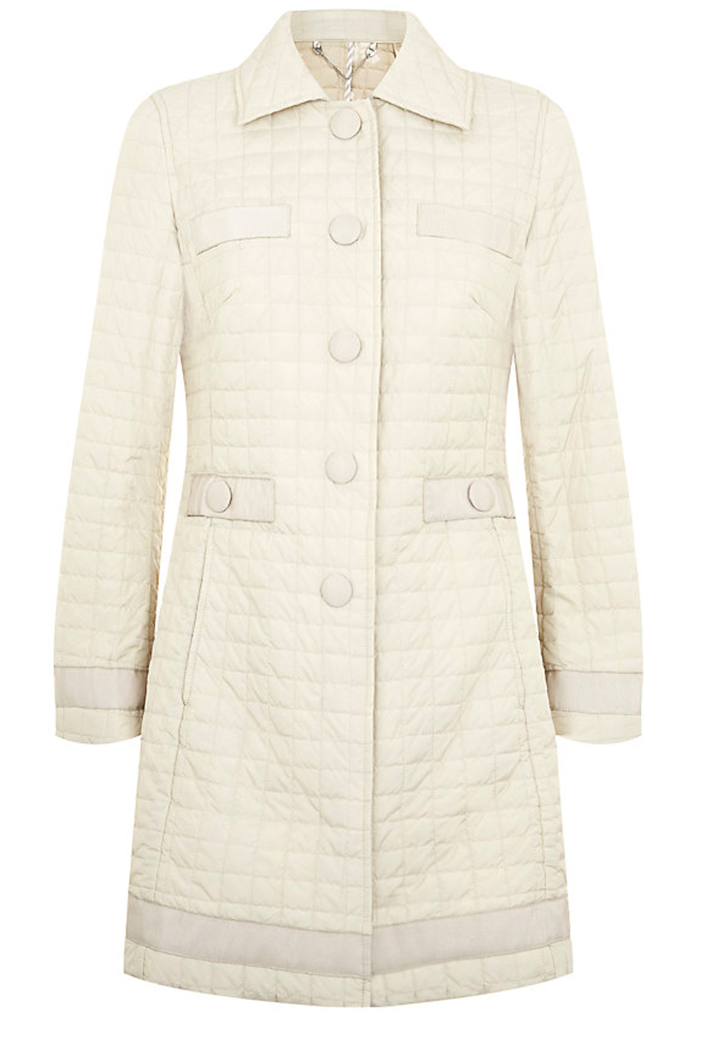 MaxMara Cream Quilted Coat MaxMara Cream Quilted Coat
