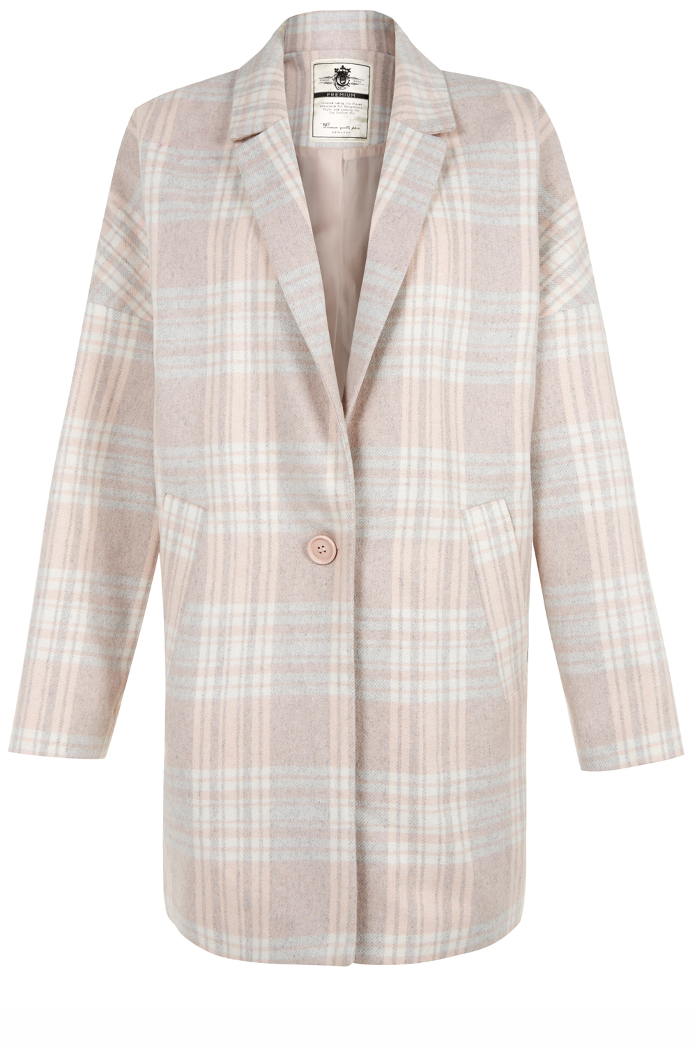 New Look Premium Checked Coat New Look Premium Checked Coat