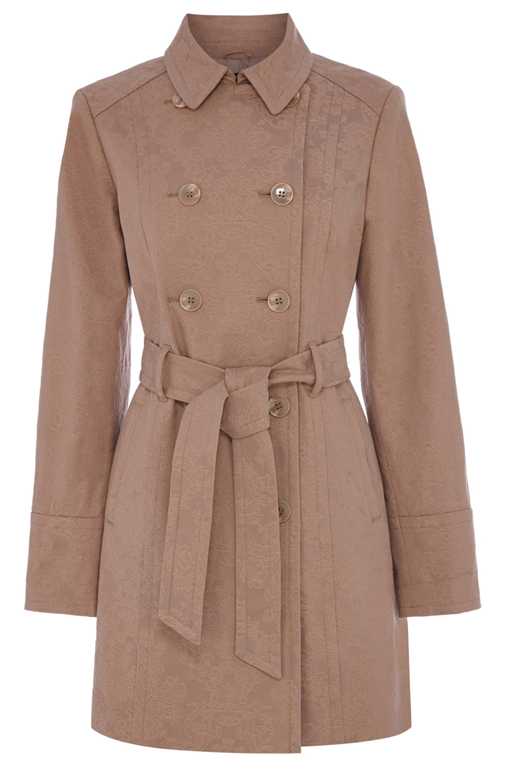 Oasis Jacquard Textured Coat Oasis Jacquard Textured Coat