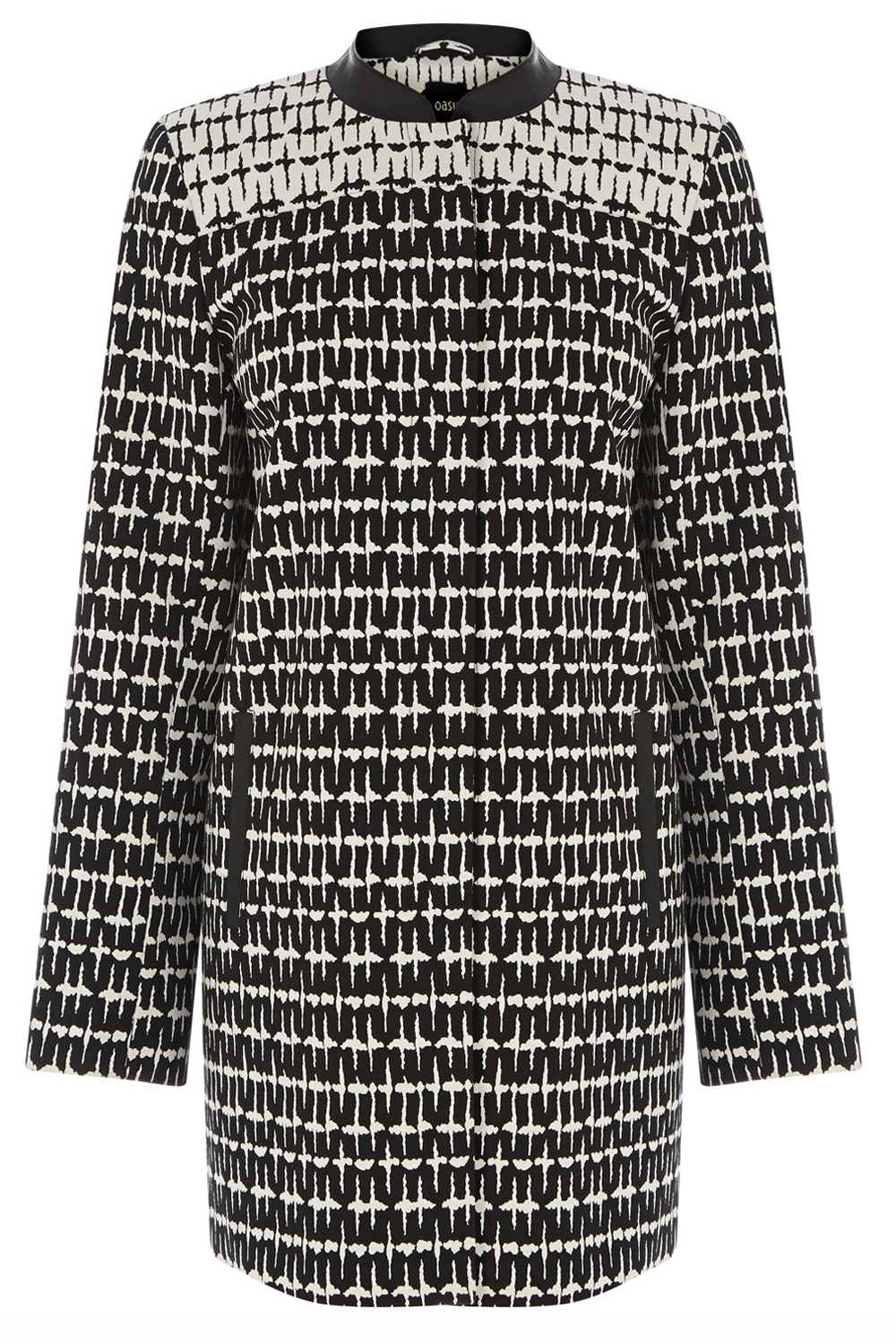 Oasis Mono Jacquard Coat Oasis Mono Jacquard Coat