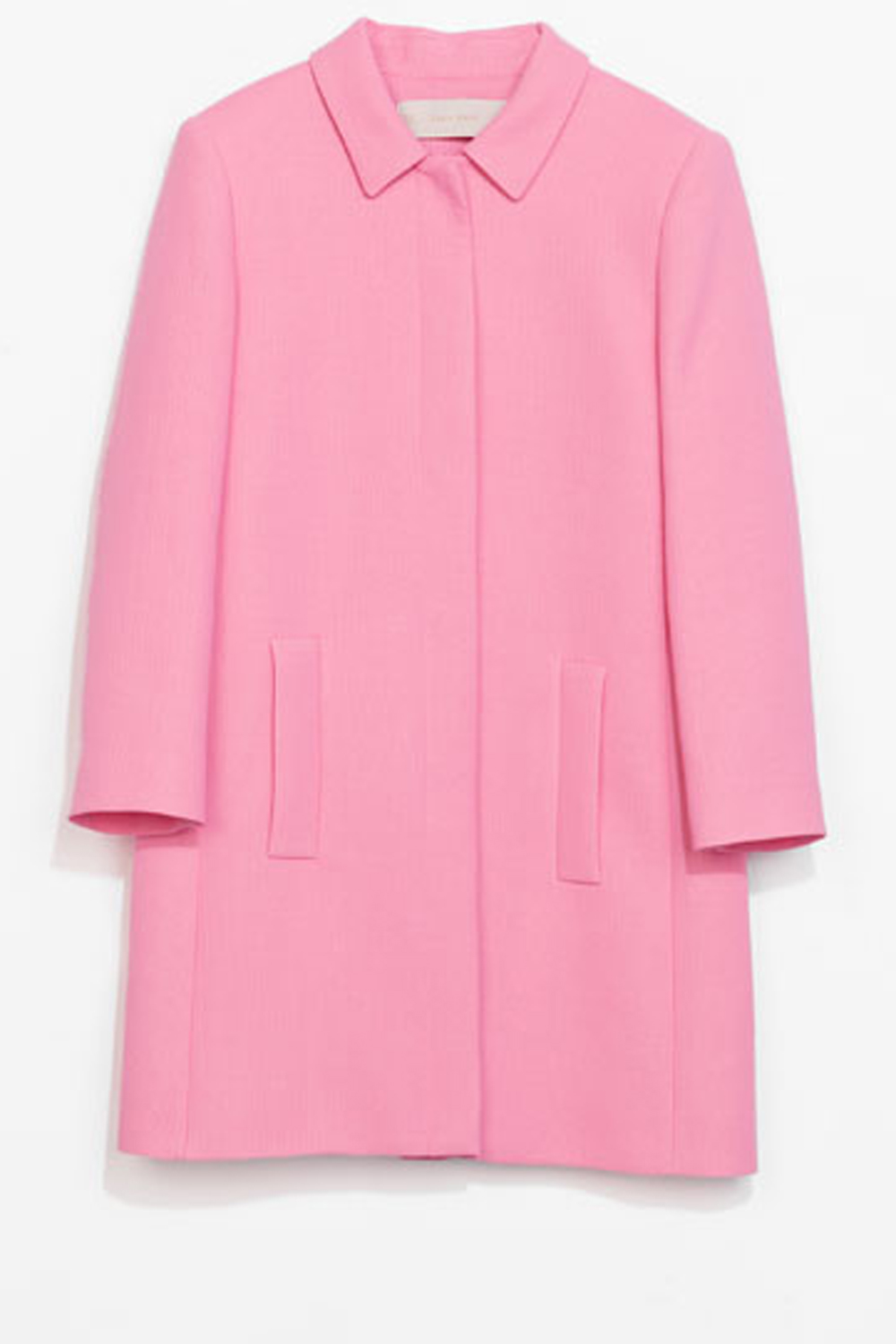 Zara Pink Drape Neck Coat Zara Pink Drape Neck Coat