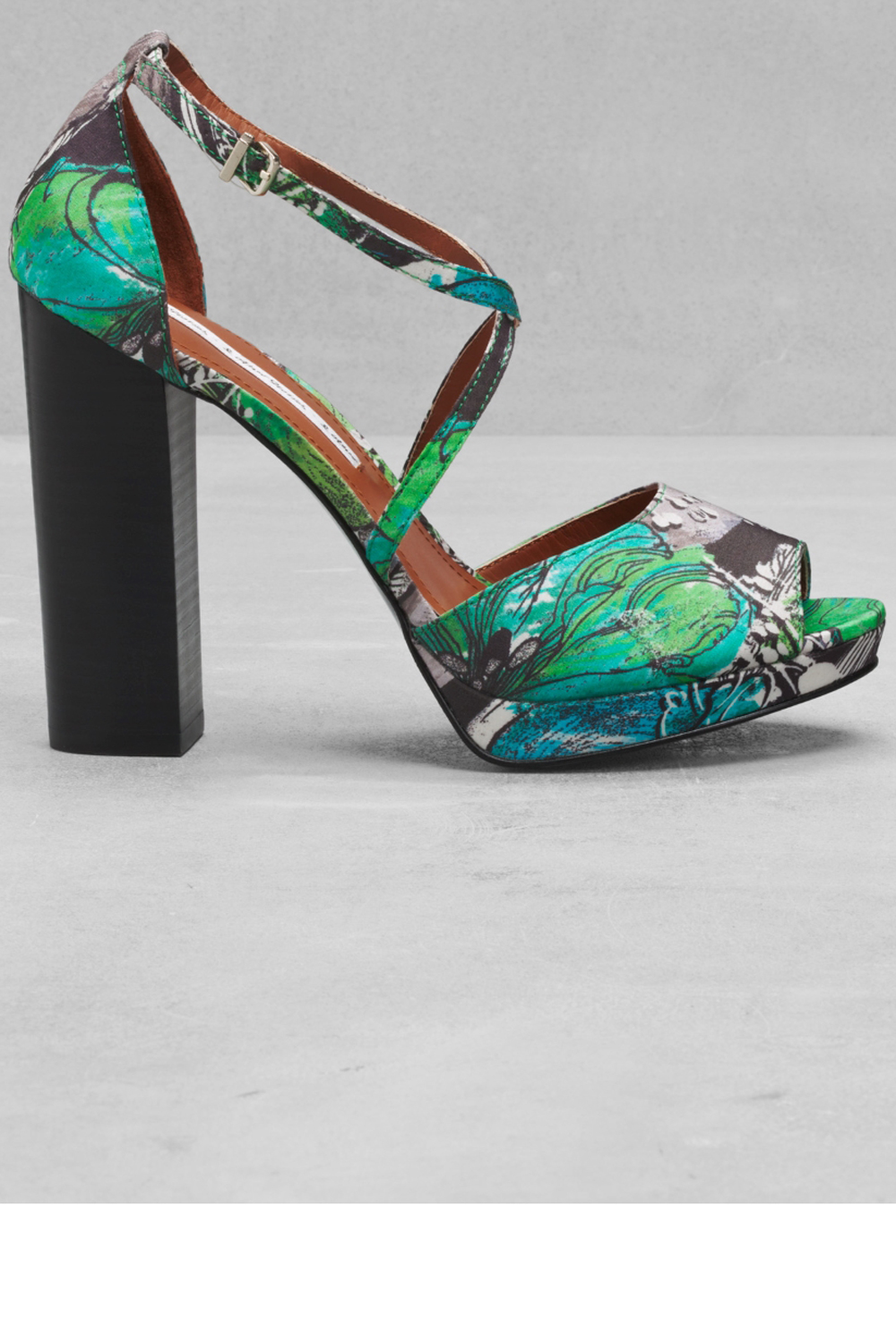 & Other Stories Open-Toe Printed Sandals & Other Stories Open-Toe Printed Sandals