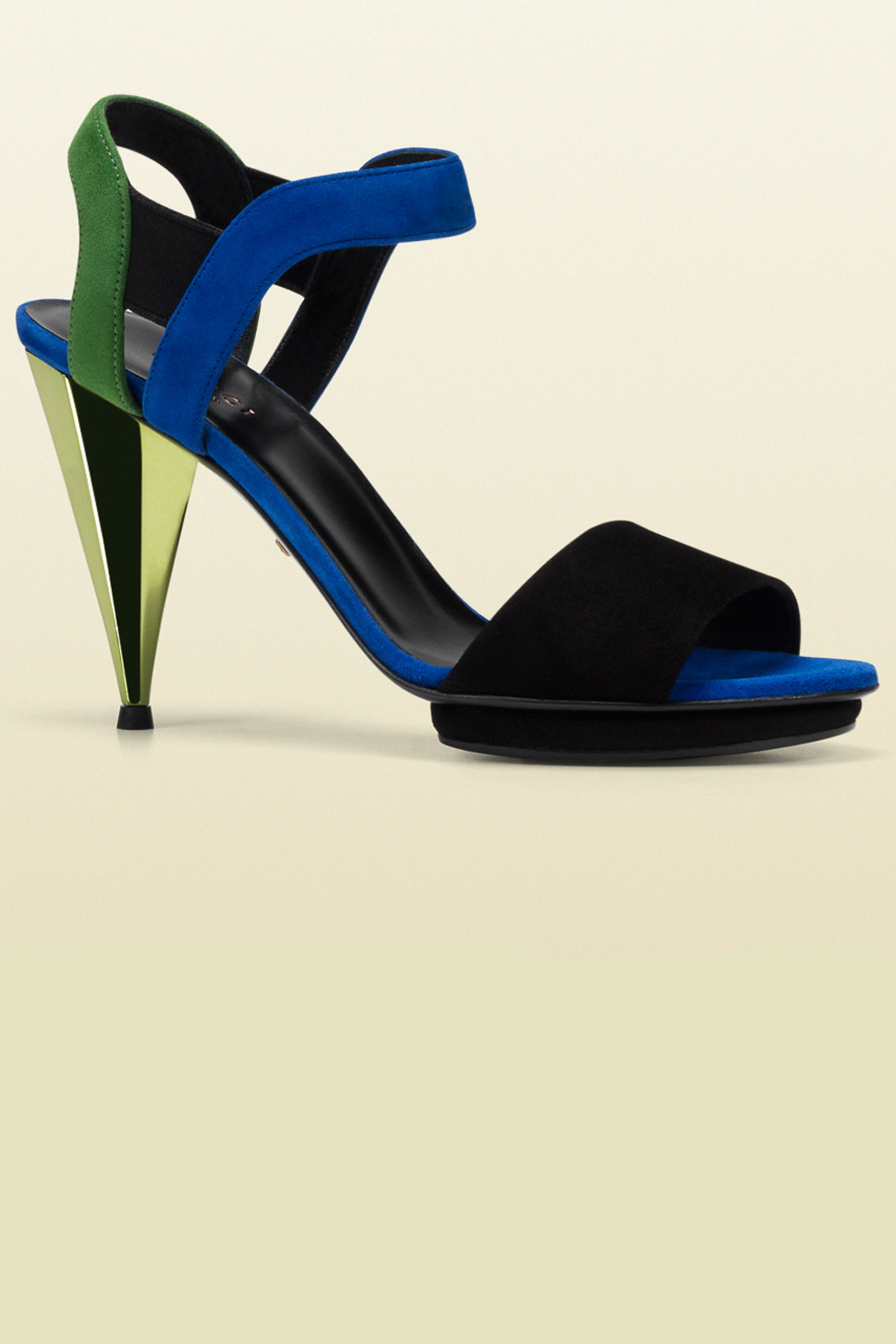 Gucci Liberty Colourblock Suede Mid-Heels Gucci Liberty Colourblock Suede Mid-Heels