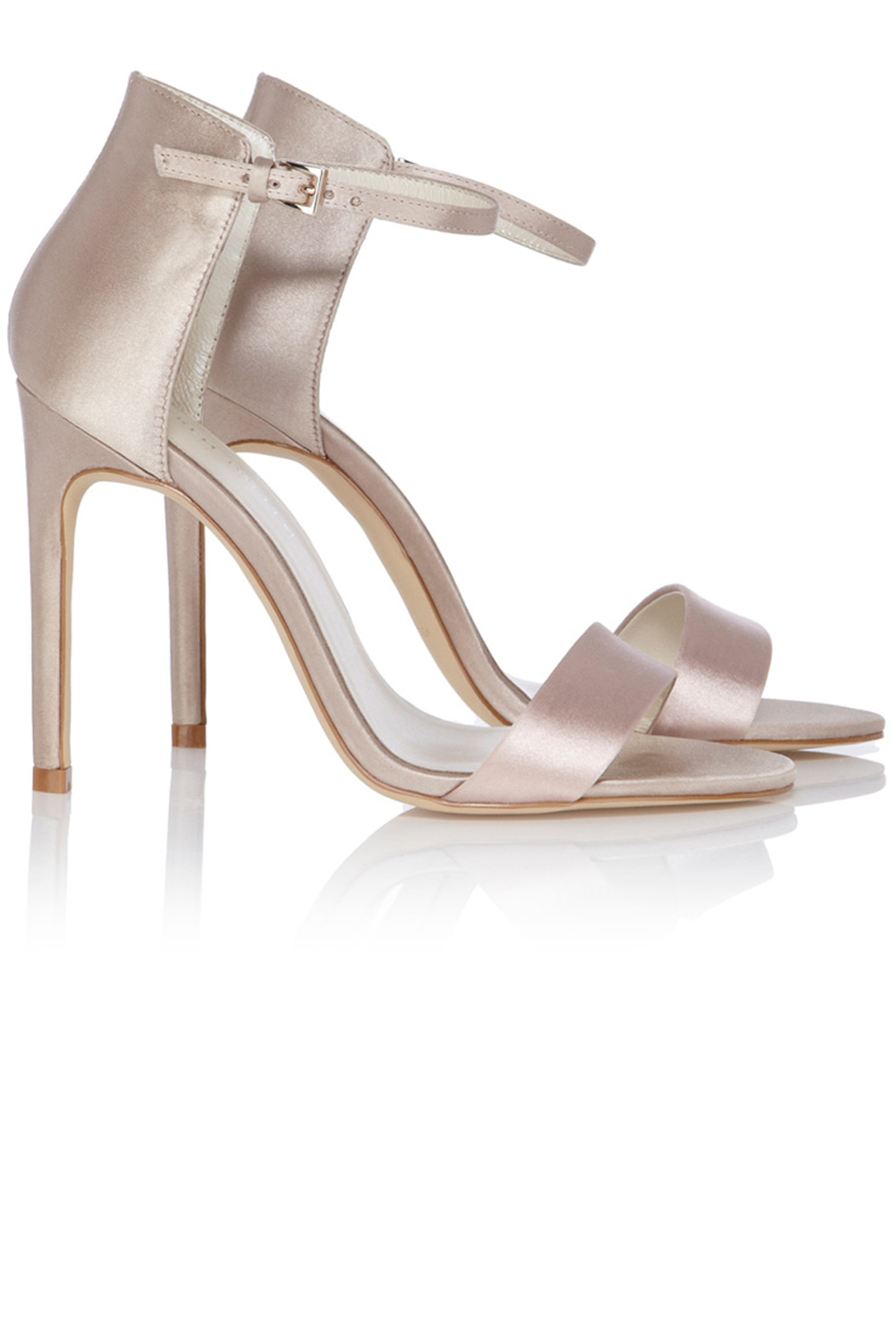 Karen Millen Satin Two-Part Sandal Karen Millen Satin Two-Part Sandal