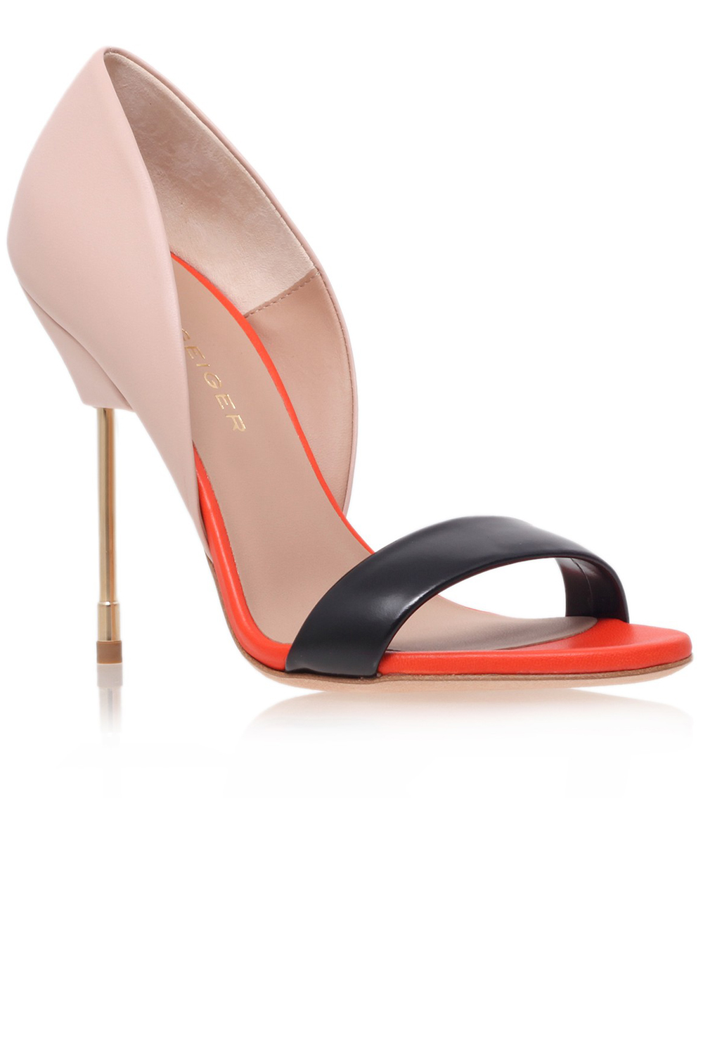 Kurt Geiger Bank Nude Leather Sandals Kurt Geiger Bank Nude Leather Sandals