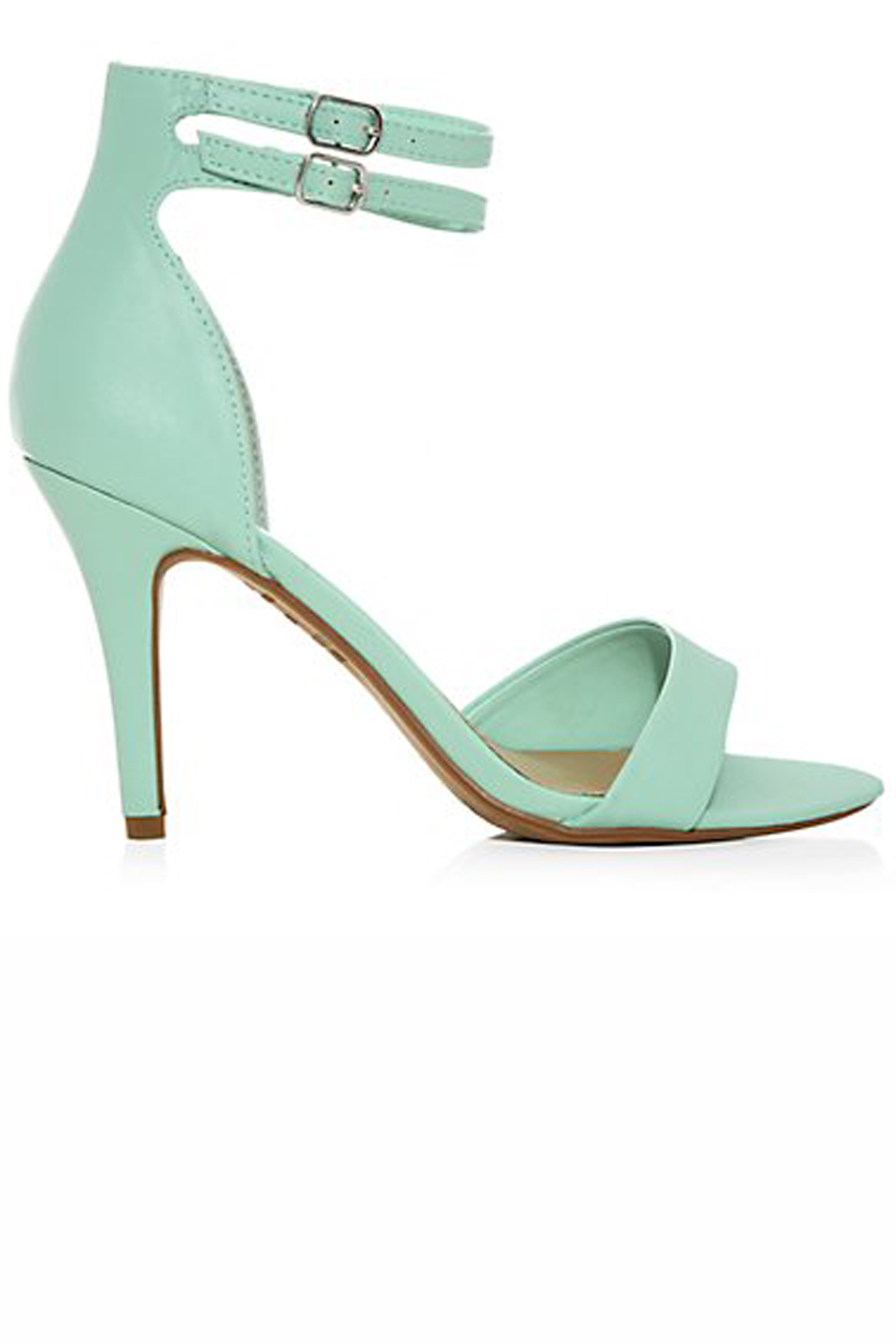 New Look Mint Green Double Ankle Strap Heels New Look Mint Green Double Ankle Strap Heels
