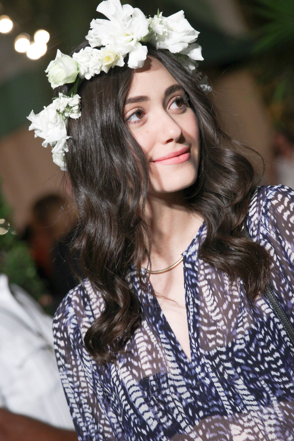 Emmy Rossum Festival hair