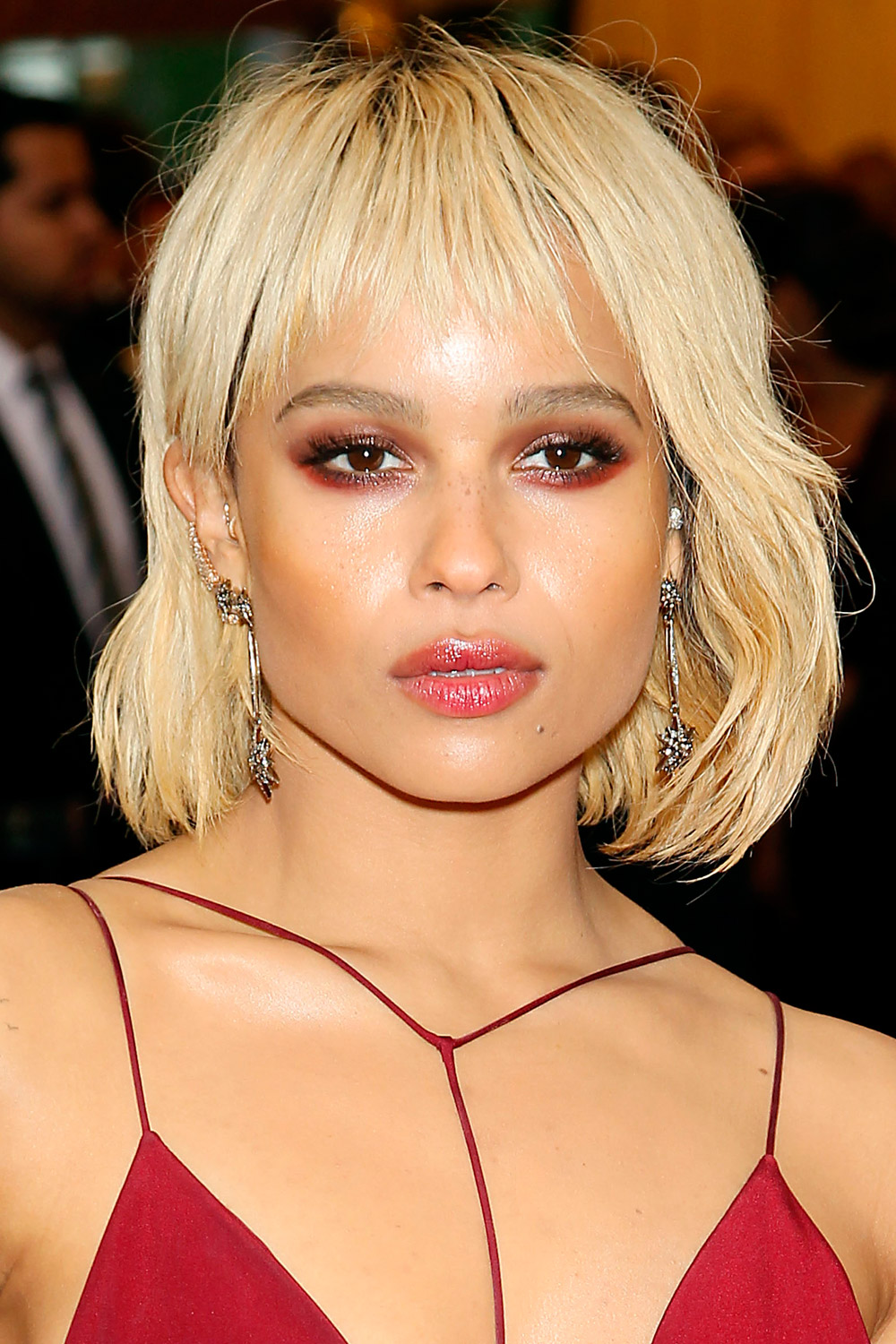 Zoe Kravitz with a short hairstyle at the Met Ball 2014 Zoe Kravitz with a short hairstyle at the Met Ball 2014