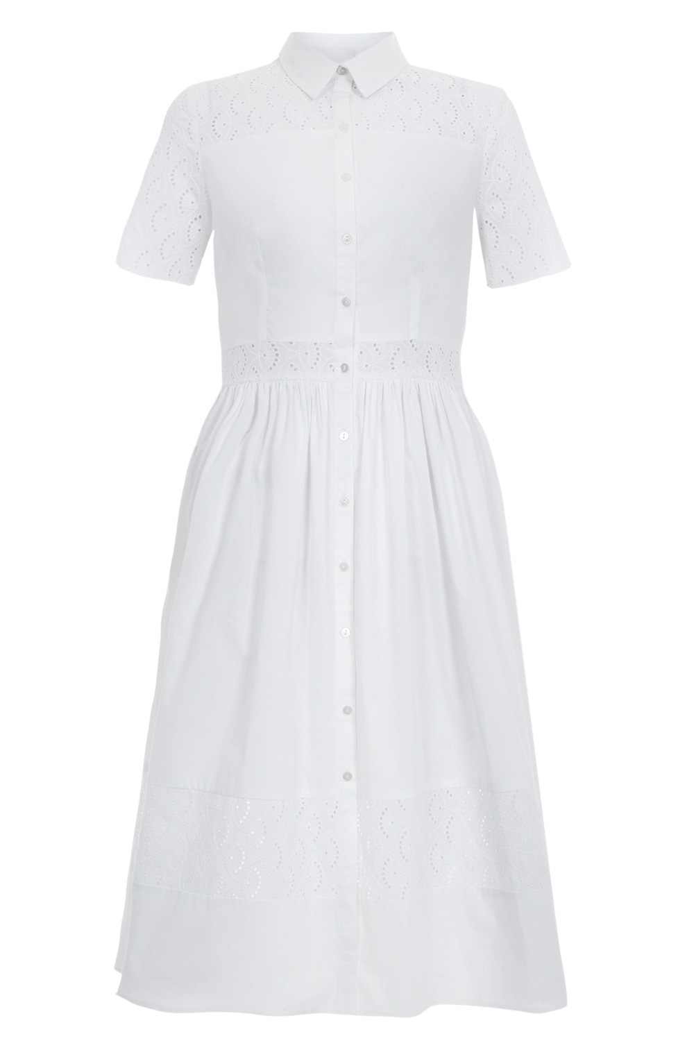 Primark Crochet Insert Midi Shirt Dress Primark Crochet Insert Midi Shirt Dress