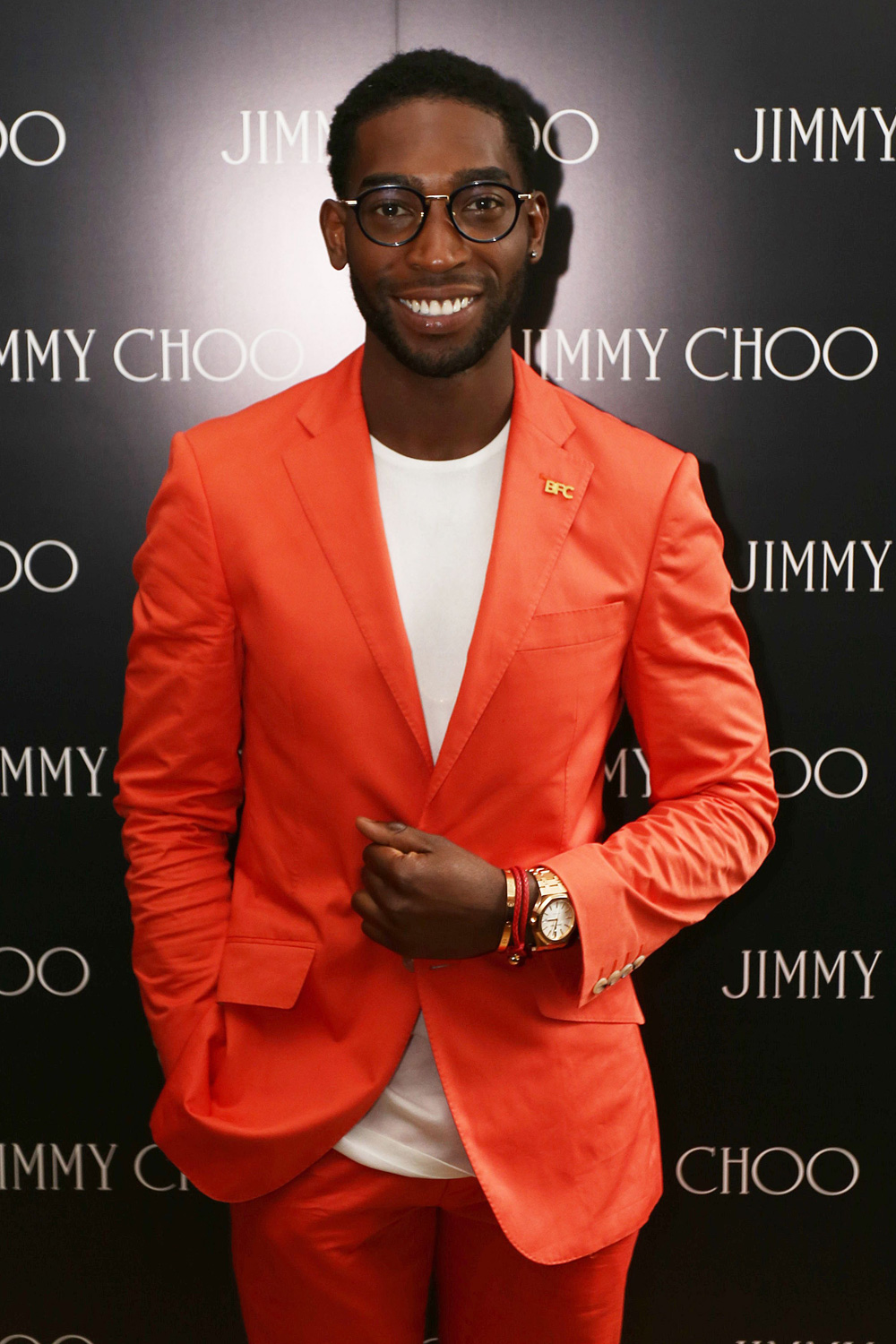Tinie Tempah At Jimmy Choo Spring/Summer 2015 At The London Collections: Mens Tinie Tempah At Jimmy Choo Spring/Summer 2015 At The London Collections: Mens