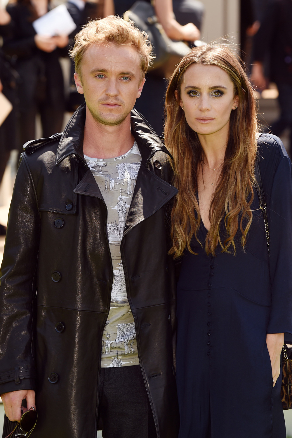 Tom Felton And Jade Gordon Attend Burberry Prorsum Spring/Summer 2015 At The London Collections: Mens Tom Felton And Jade Gordon Attend Burberry Prorsum Spring/Summer 2015 At The London Collections: Mens