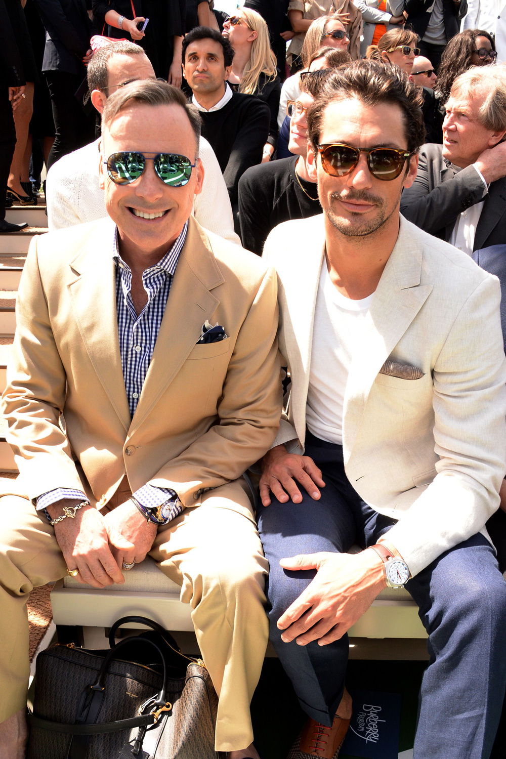 David Gandy And David Furnish Attend Burberry Prorsum Spring/Summer 2015 At The London Collections: Mens David Gandy And David Furnish Attend Burberry Prorsum Spring/Summer 2015 At The London Collections: Mens