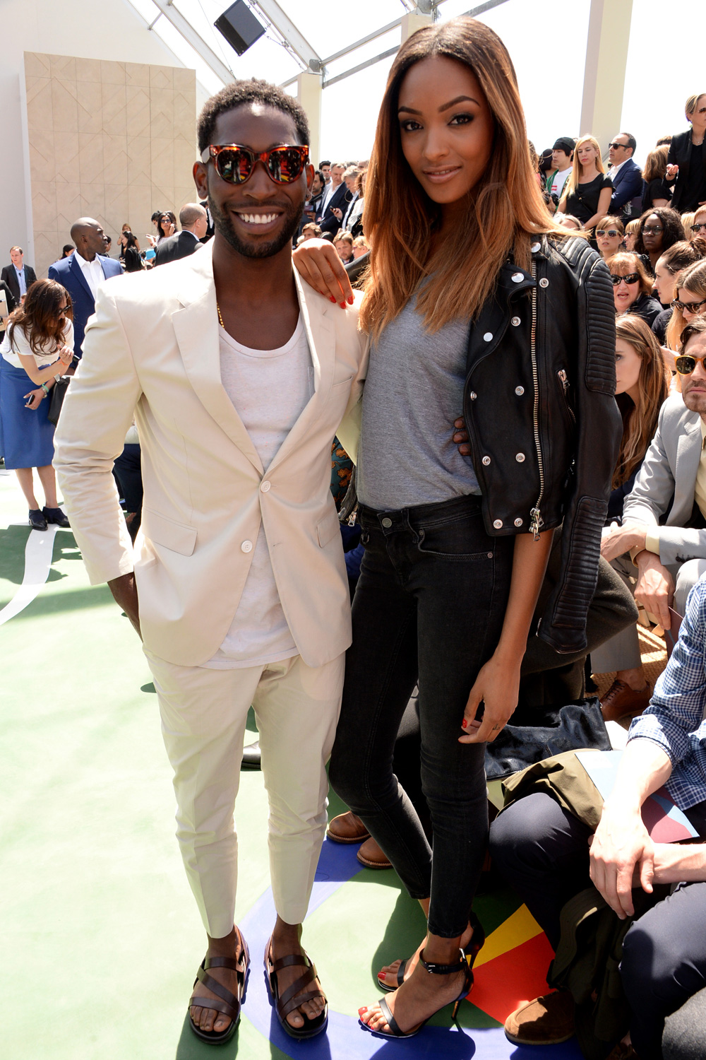Tinie Tempah And Jourdan Dunn Attend Burberry Prorsum Spring/Summer 2015 At The London Collections: Mens Tinie Tempah And Jourdan Dunn Attend Burberry Prorsum Spring/Summer 2015 At The London Collections: Mens