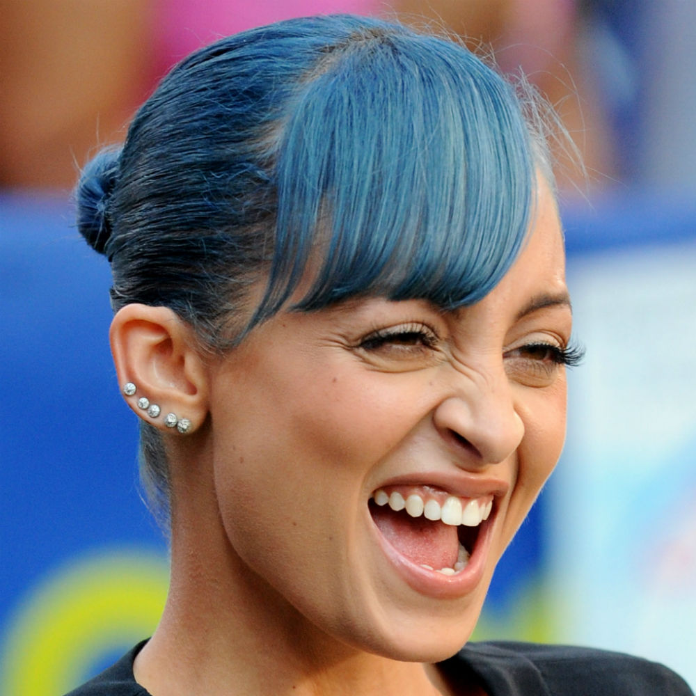 Nicole Richie Blue Hair 