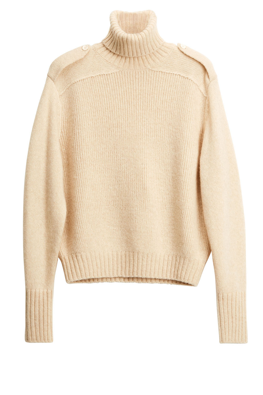 H&M Cream Roll Neck Jumper H&M Cream Roll Neck Jumper