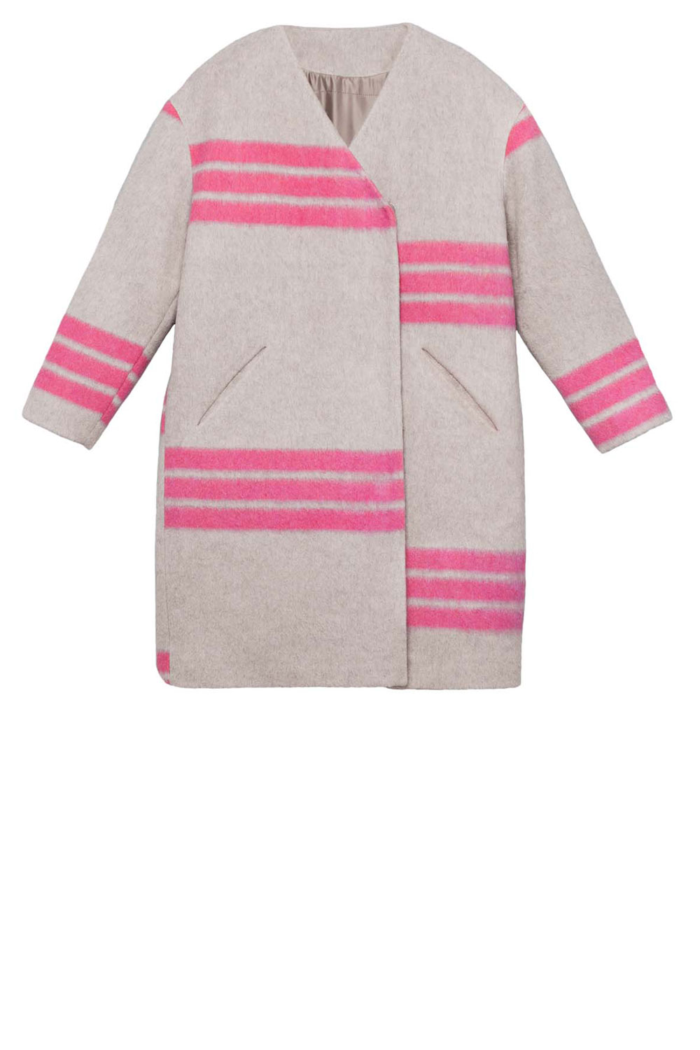 & Other Stories Pink & Grey Coat & Other Stories Pink & Grey Coat