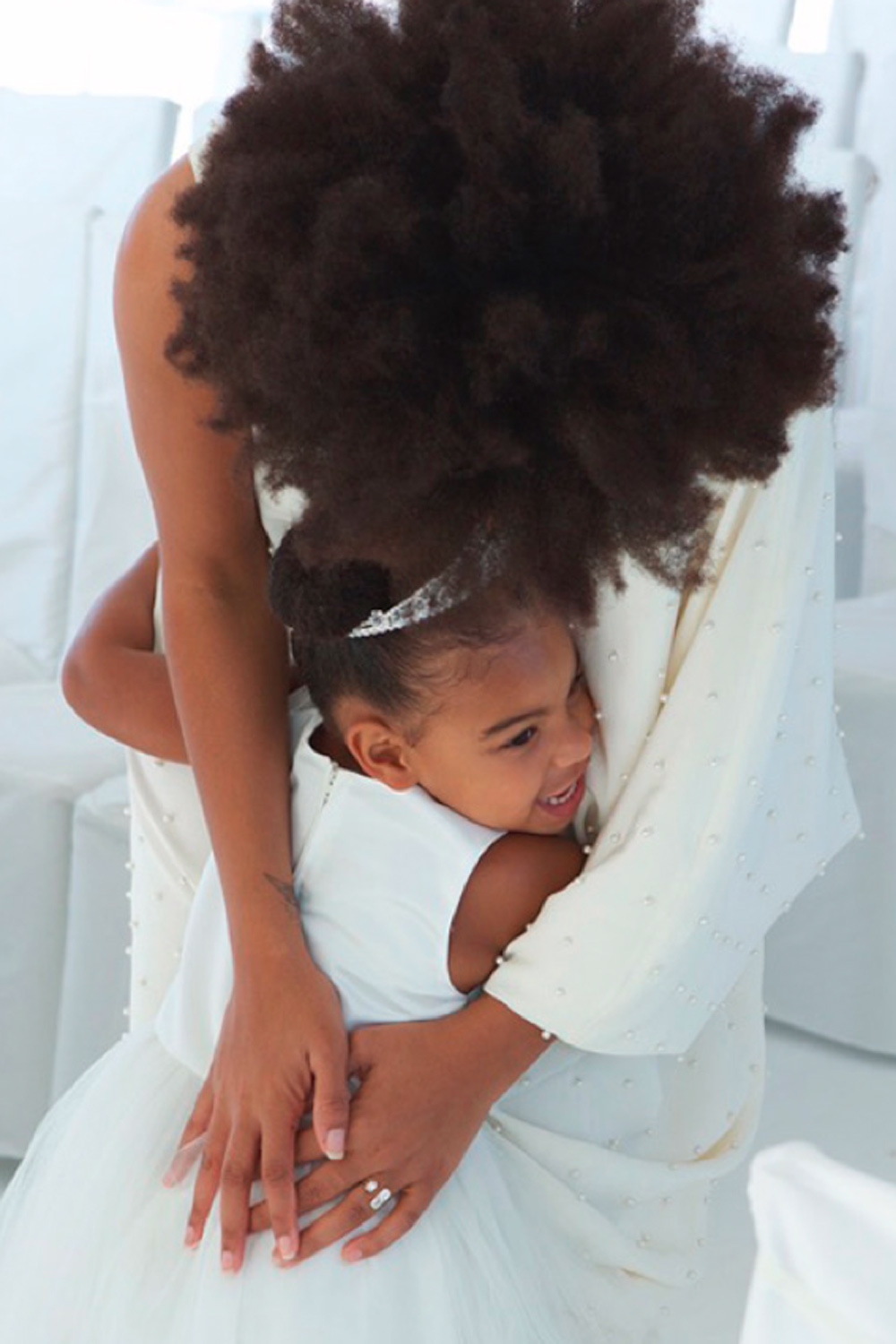 Blue Ivy and Solange Knowles at Tina and Richard Lawson's wedding