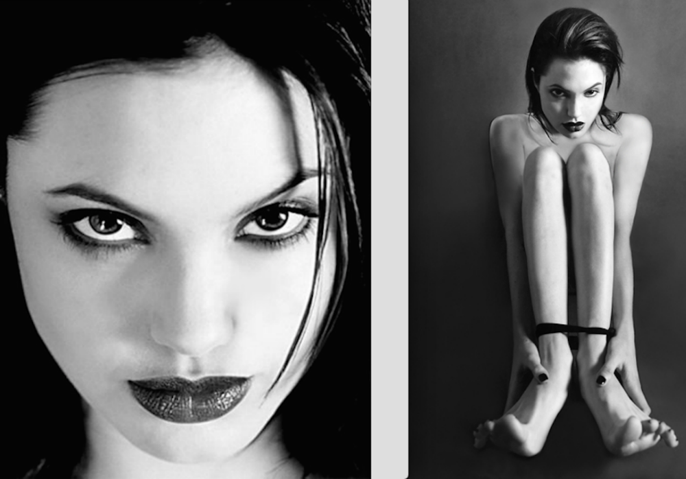 Angelina Jolie Rare Black And White Photographs Marie Claire