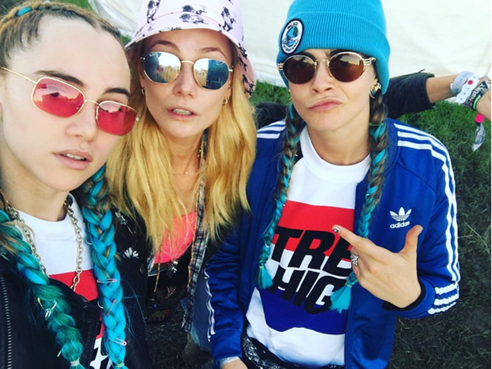 Alexa, Cara and Suki lead the best dressed stars at Glastonbury 2016
