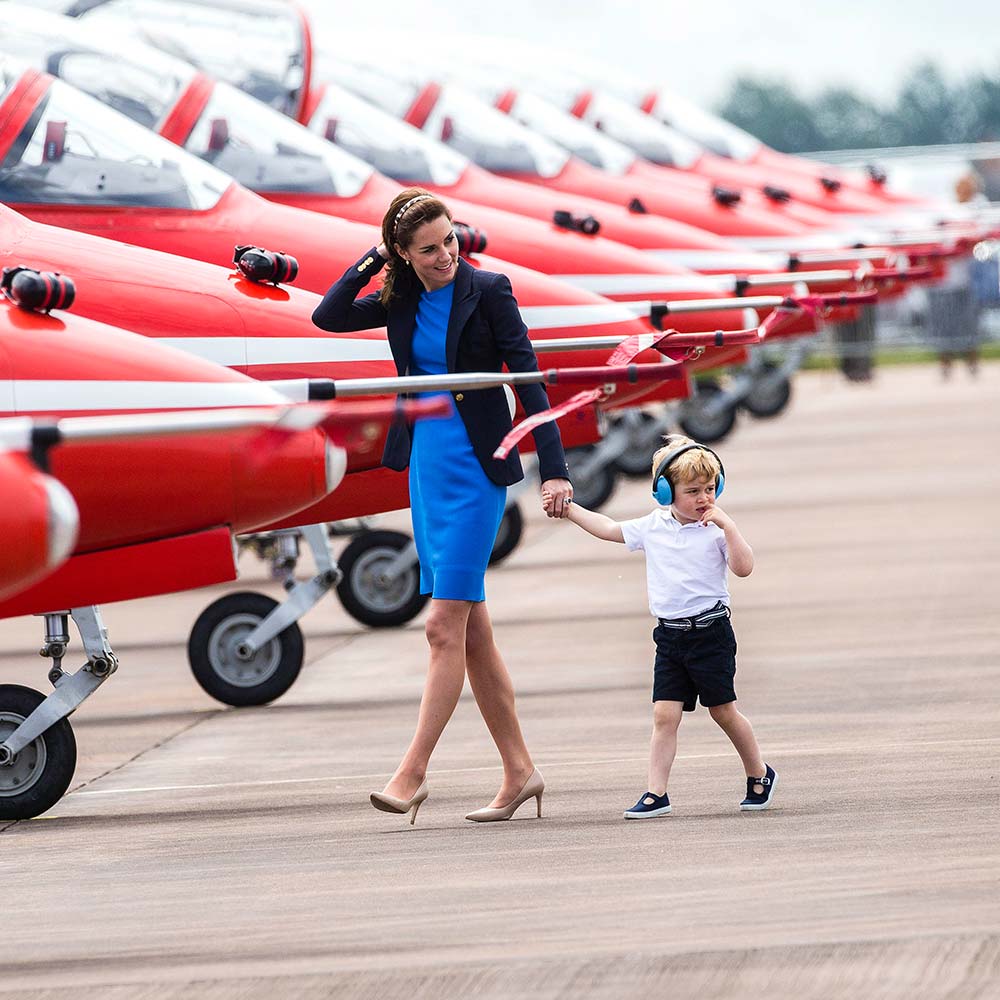 Prince George with the Duchess of Cambridge